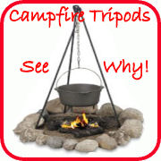 Campfire tripod grill