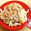 Creamy Chicken and Noodles Campfire Dinner Recipe Plate