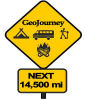 camping trip road sign