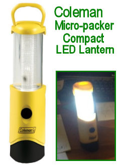Coleman Micro-packer LED camping tent lights