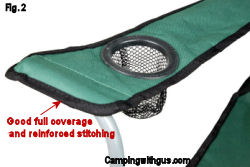 camping chair good stitching features