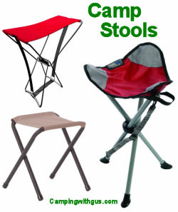 Collapsible camp stools