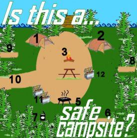 kid safe campsite layout
