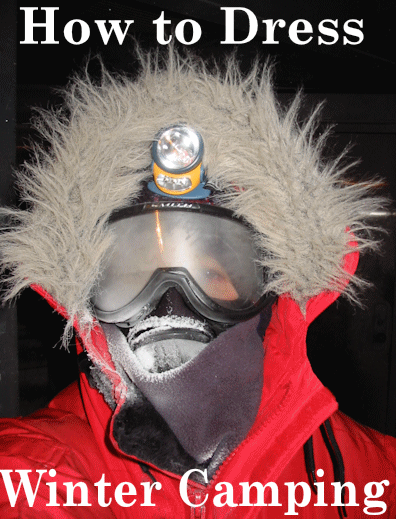 Arctic camper in Winter Camping Gear