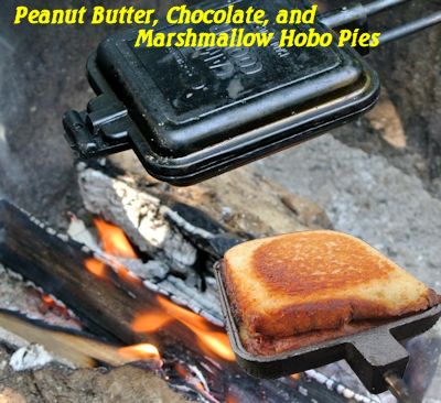 campfire Pie Iron Sandwich
