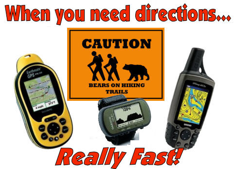 Camping handheld geocaching GPS